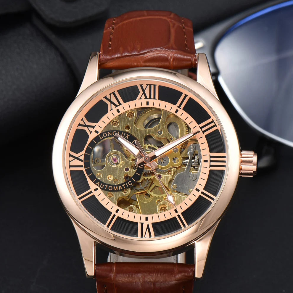 Triovra - Edelstahl Uhr + Gratis Case